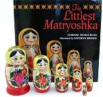The Littlest Matryoshka Book and Nesting Doll Set
